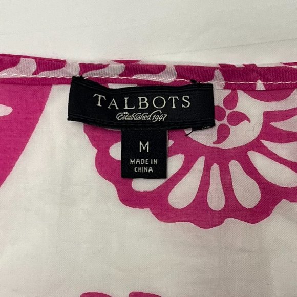 Talbots Paisley Swimsuit Cover Up Tunic Women's M - Picture 9 of 11